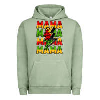 Pigment Oil Green mama lightning bolt juneteenth Urban Hoodie - LillyAllenDesigns
