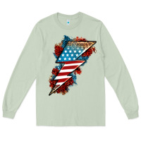 Matcha American lightning bolt Long Sleeve Tee - Neo Western