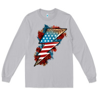 Moon Dust American lightning bolt Long Sleeve Tee - Neo Western