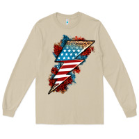 Mushroom American lightning bolt Long Sleeve Tee - Neo Western