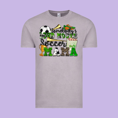 Somebody's Loud Mouth Soccer Mama Vintage Tee Designed By Zillion Design Studio
