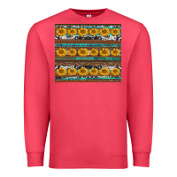 Cardinal sunflowers leopard cowhide turquoise Premium Sweatshirt - BarkalooDesign