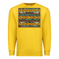Lemon sunflowers leopard cowhide turquoise Premium Sweatshirt - BarkalooDesign