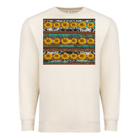 Sandshell sunflowers leopard cowhide turquoise Premium Sweatshirt - BarkalooDesign