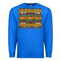 True Royal sunflowers leopard cowhide turquoise Premium Sweatshirt - BarkalooDesign
