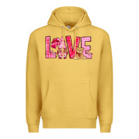 Antique Gold love with gnome Premium Hoodie - NancyCooperArtShop