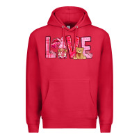 Cardinal love with gnome Premium Hoodie - NancyCooperArtShop