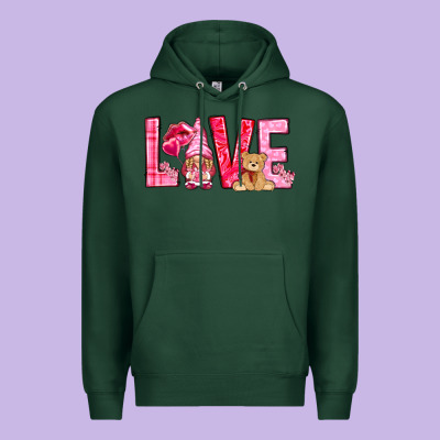 Love With Gnome Premium Hoodie Designed By Nancycooperartshop