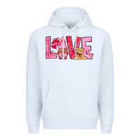White love with gnome Premium Hoodie - NancyCooperArtShop