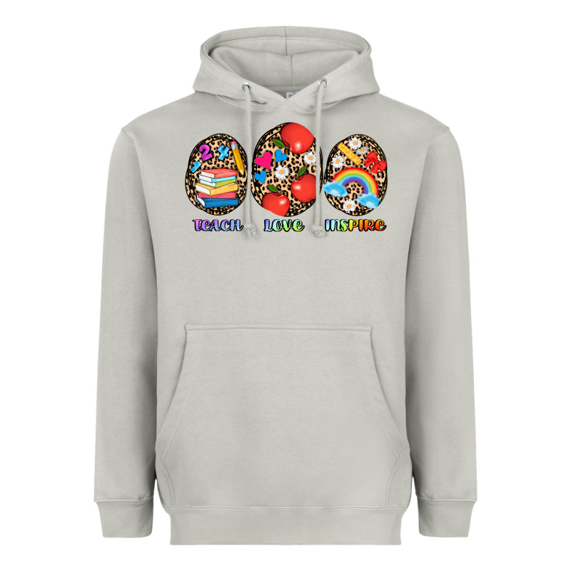 Teach Love Inspire Heavyweight Hoodie by AdoDesignShop | Teevron