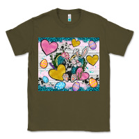 Army Green Easter hearts Cowhide tumbler Easter Day Classic Tee - Neo Western
