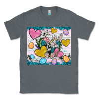 Charcoal Heather Easter hearts Cowhide tumbler Easter Day Classic Tee - Neo Western