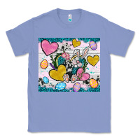 Colony Blue Easter hearts Cowhide tumbler Easter Day Classic Tee - Neo Western
