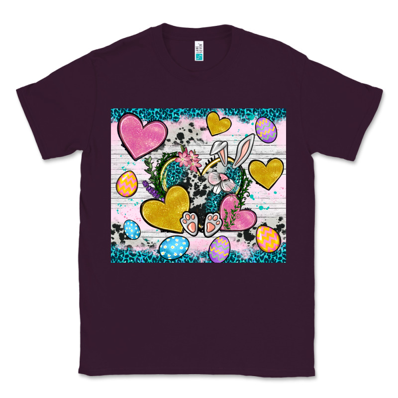 Easter Hearts Cowhide Tumbler Easter Day Classic Tee by Neo Western | Teevron