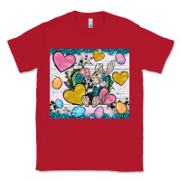 Red Easter hearts Cowhide tumbler Easter Day Classic Tee - Neo Western