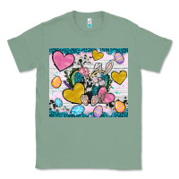Sage Easter hearts Cowhide tumbler Easter Day Classic Tee - Neo Western