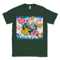 Sports Green Easter hearts Cowhide tumbler Easter Day Classic Tee - Neo Western