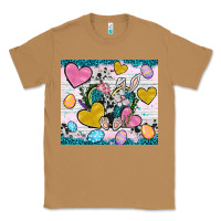 Toasted Coconut Easter hearts Cowhide tumbler Easter Day Classic Tee - Neo Western
