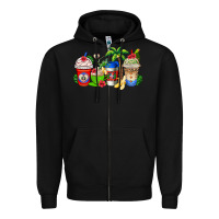 Black dominican republic coffee cups Zipper Hoodie - AdoDesignShop