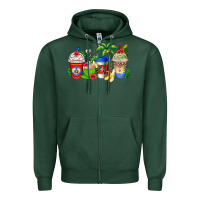Sports Green dominican republic coffee cups Zipper Hoodie - AdoDesignShop