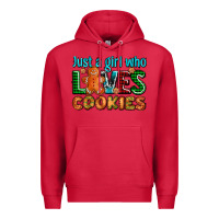 Cardinal just a girl who loves cookies Premium Hoodie - AdoDesignShop