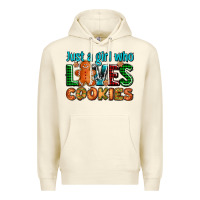 Sandshell just a girl who loves cookies Premium Hoodie - AdoDesignShop