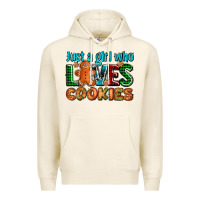 Tofu just a girl who loves cookies Premium Hoodie - AdoDesignShop