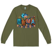 Army Green All American Mama 4th of July Long Sleeve Tee - CowGirlArtShop