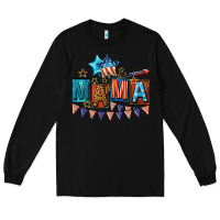 Black All American Mama 4th of July Long Sleeve Tee - CowGirlArtShop