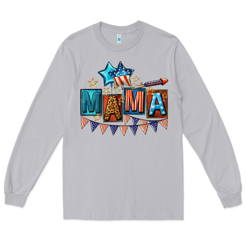 All American Mama 4th Of July Long Sleeve Tee by CowGirlArtShop | Teevron