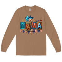 Toasted Coconut All American Mama 4th of July Long Sleeve Tee - CowGirlArtShop