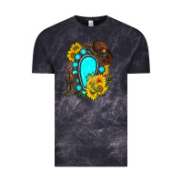 Cloud Black western turquoise gemstone Vintage Tee - Zillion Design Studio