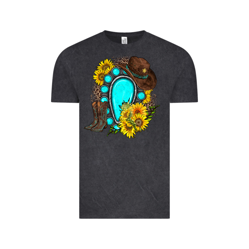 Western Turquoise Gemstone Vintage Tee by Zillion Design Studio | Teevron