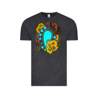 Vintage Black western turquoise gemstone Vintage Tee - Zillion Design Studio