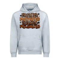 Heather Grey educated motivated elevated melanated Urban Hoodie - LillyAllenDesigns