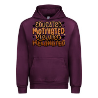 Mauve Wine educated motivated elevated melanated Urban Hoodie - LillyAllenDesigns