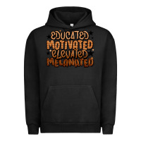 Pigment Black educated motivated elevated melanated Urban Hoodie - LillyAllenDesigns
