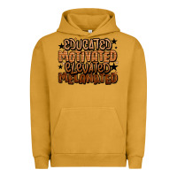 Pigment Peanut Butter educated motivated elevated melanated Urban Hoodie - LillyAllenDesigns