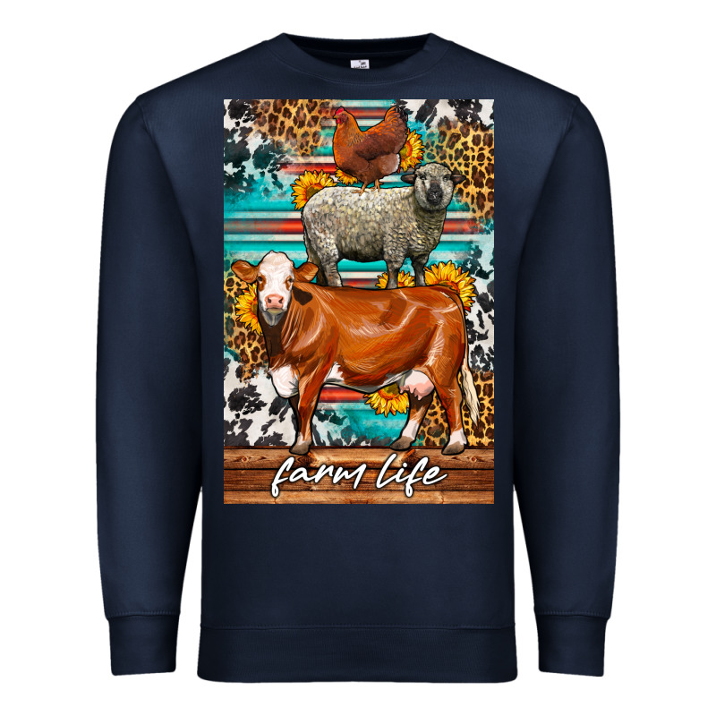 Western Farm Life Premium Sweatshirt by LillyAllenDesigns | Teevron