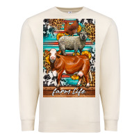 Sandshell Western Farm Life Premium Sweatshirt - LillyAllenDesigns