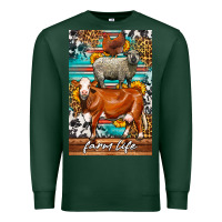 Sports Green Western Farm Life Premium Sweatshirt - LillyAllenDesigns