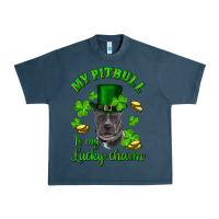 Midnight Navy st patricks day my pitbuli my lucky charm with hat Urban Heavy Tee - RanaPortraitStore