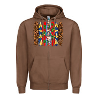 Chestnut dominican republic brushstrokes Zipper Hoodie - AdoDesignShop