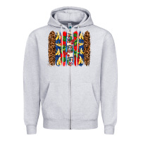 Heather Grey dominican republic brushstrokes Zipper Hoodie - AdoDesignShop
