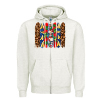 Oatmeal Heather dominican republic brushstrokes Zipper Hoodie - AdoDesignShop