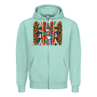 Seafoam dominican republic brushstrokes Zipper Hoodie - AdoDesignShop