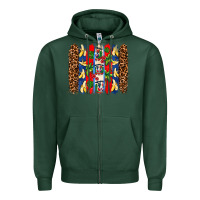 Sports Green dominican republic brushstrokes Zipper Hoodie - AdoDesignShop