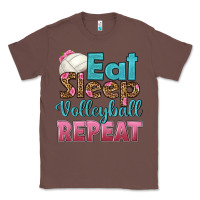 Chestnut eat sleep volleyball repeat Classic Tee - HRA Design Shop