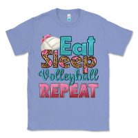 Colony Blue eat sleep volleyball repeat Classic Tee - HRA Design Shop