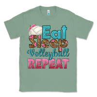 Sage eat sleep volleyball repeat Classic Tee - HRA Design Shop